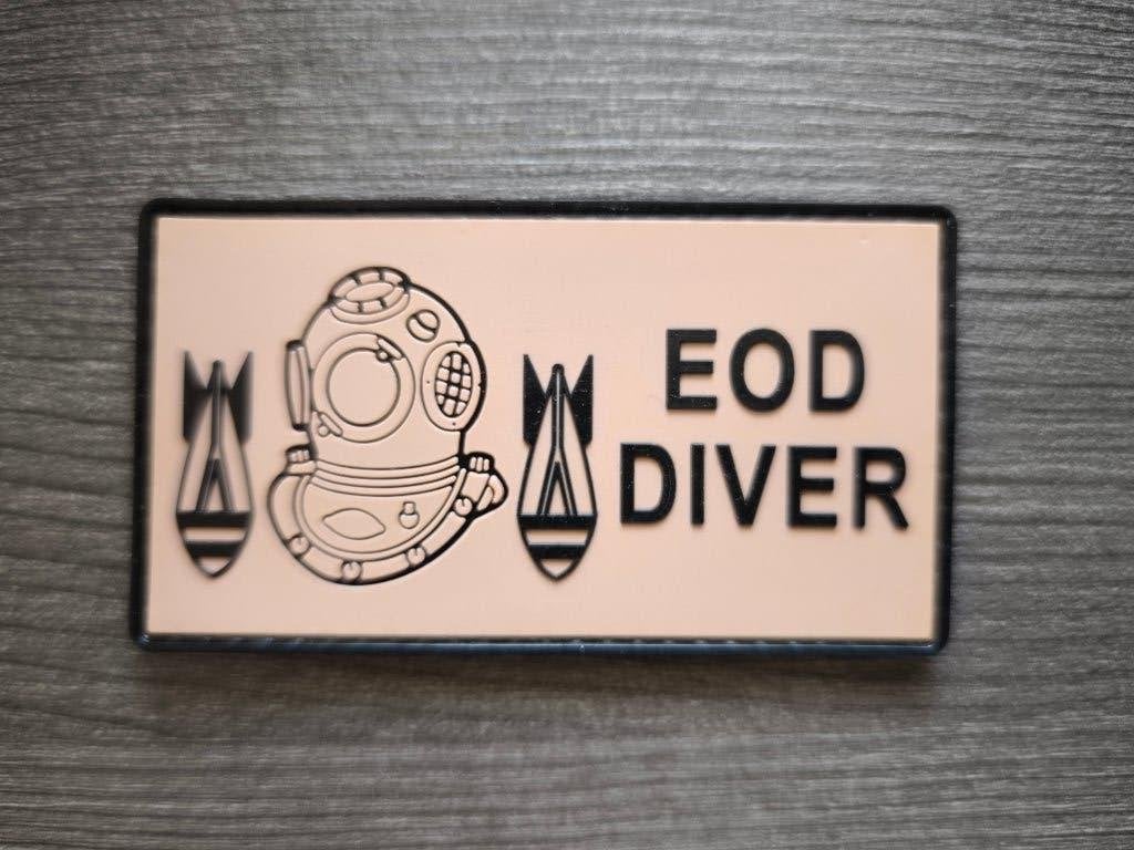 EOD DIVER DOVO SEDEE naamplaatje, Ophalen of Verzenden