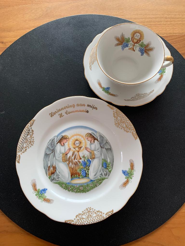 Prachtige Vintage Communieset 1962 - Freienorla Porselein -, Antiek en Kunst, Ophalen of Verzenden