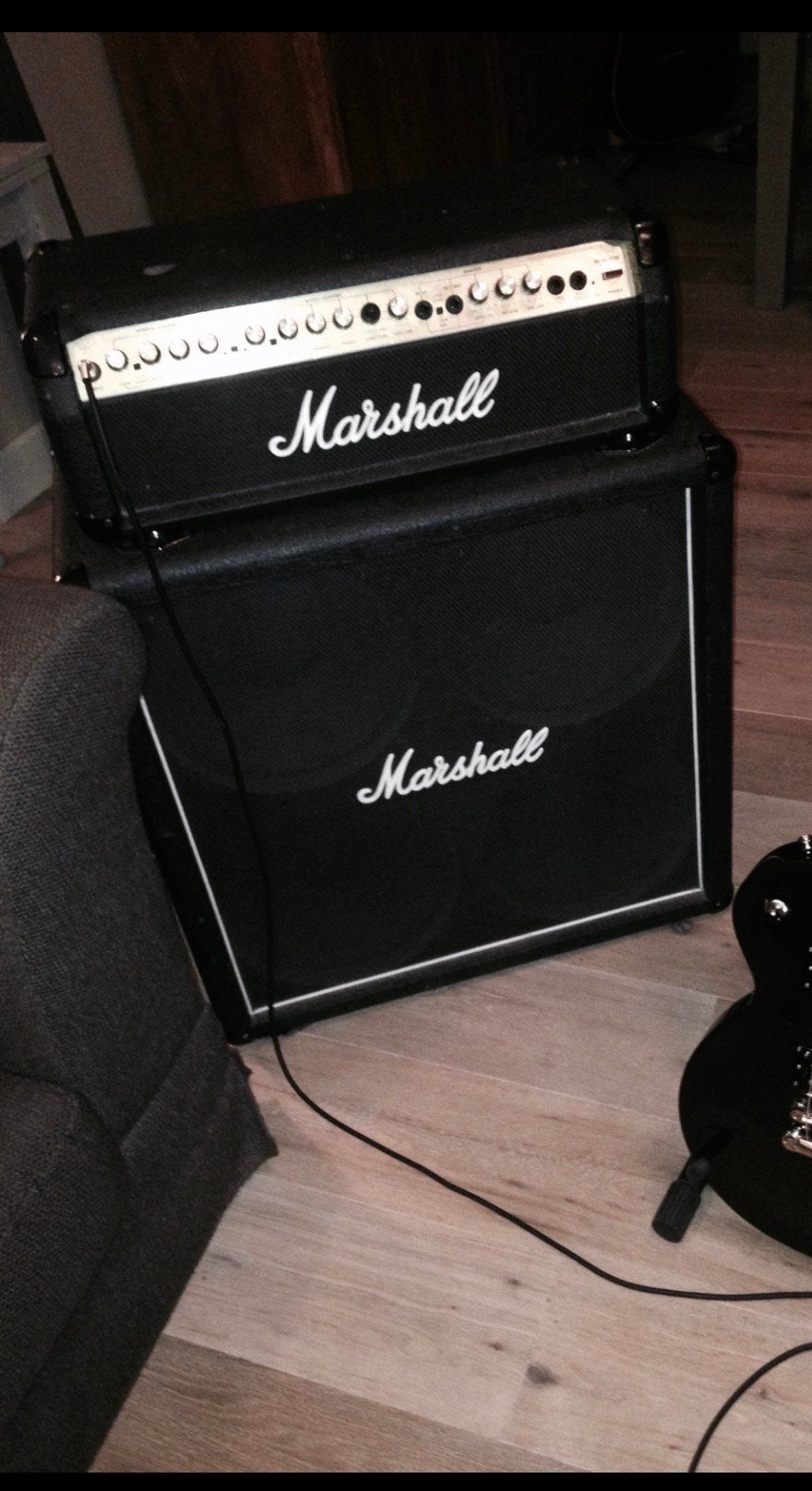 Marshall 8100 valvestate 100V + Kabinet, Musique & Instruments, Enlèvement, Utilisé, Guitare, 50 à 100 watts