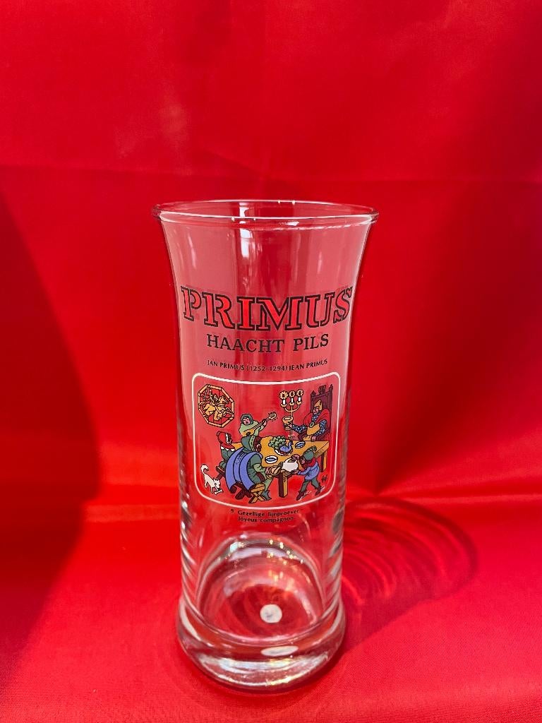 bierglas Primus Haacht Pils, Verzamelen, Ophalen of Verzenden, Gebruikt, Bierglas
