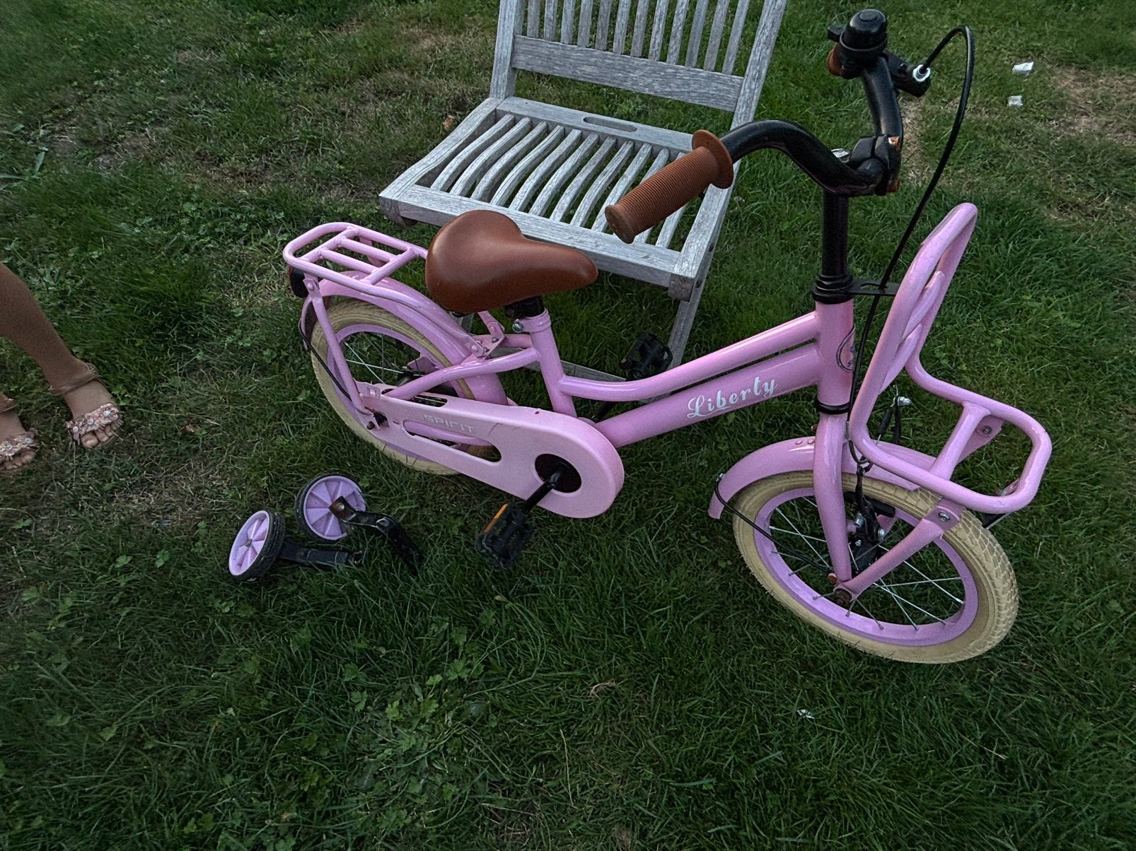 Cortego Liberty meisjesfiets 14 inch, Enlèvement, Comme neuf, Frein à rétropédalage, Stabilisateurs