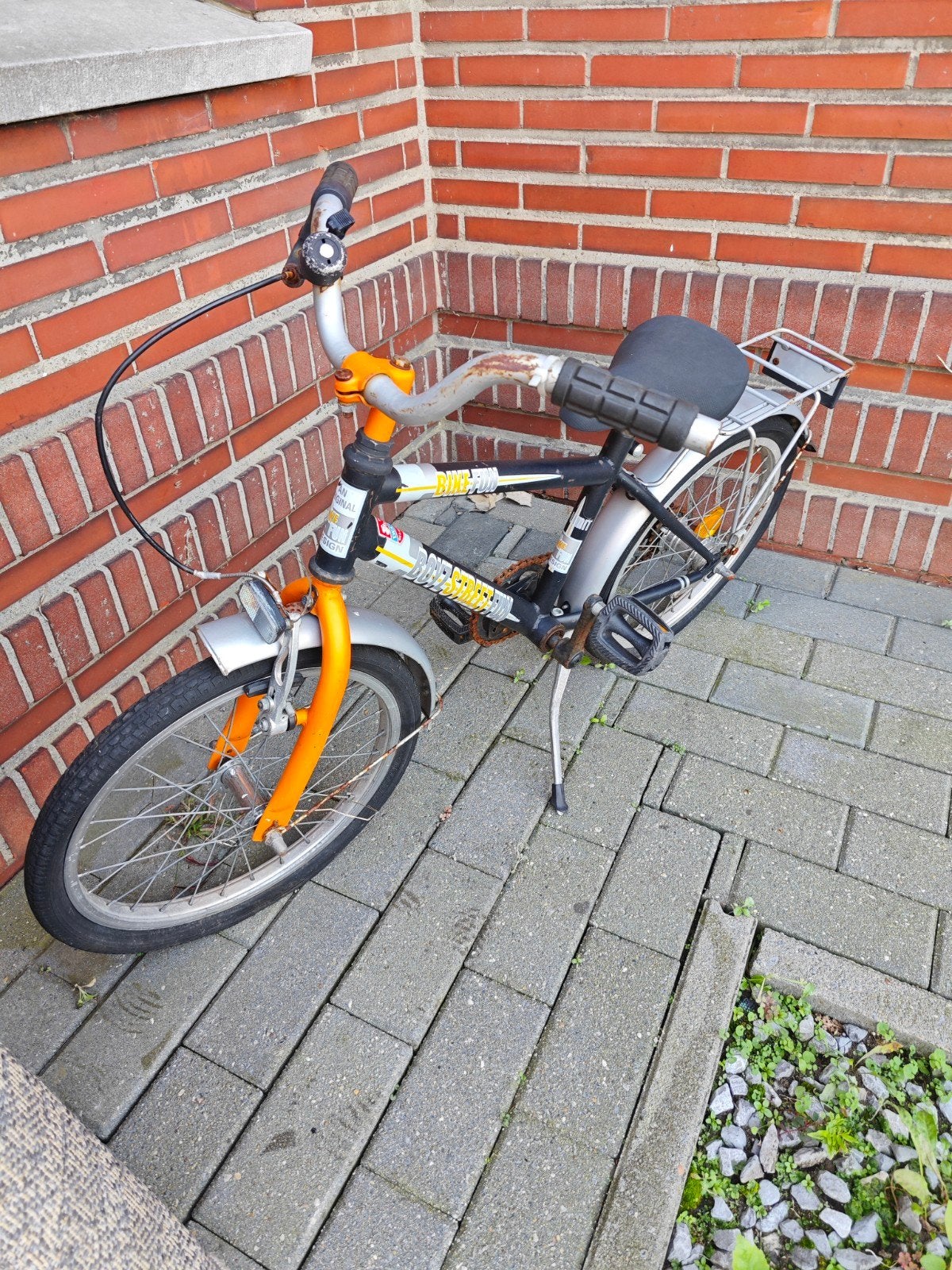 gratis kinderfiets, Ophalen