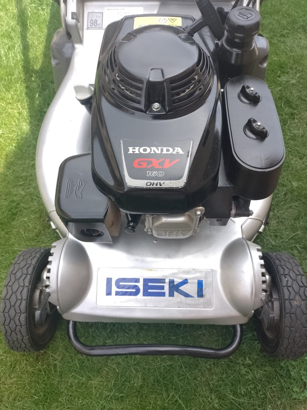 Grasmaaier iseki sw821brae4hd met rol, Ophalen, Cirkelmaaier, Gebruikt, 50 cm of meer