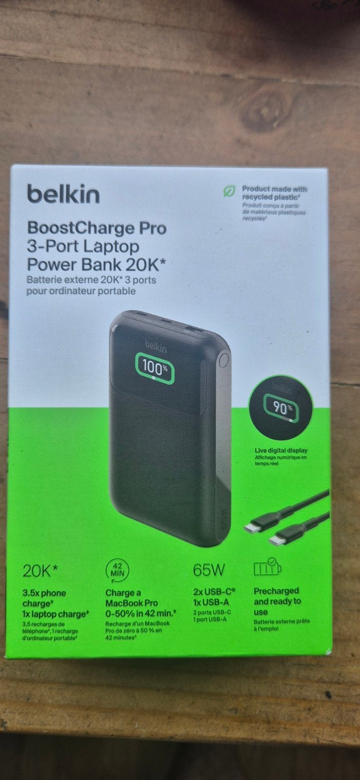 Belkin charge booster pro 20k Neuf !!!!, Enlèvement ou Envoi, Neuf, Belkin