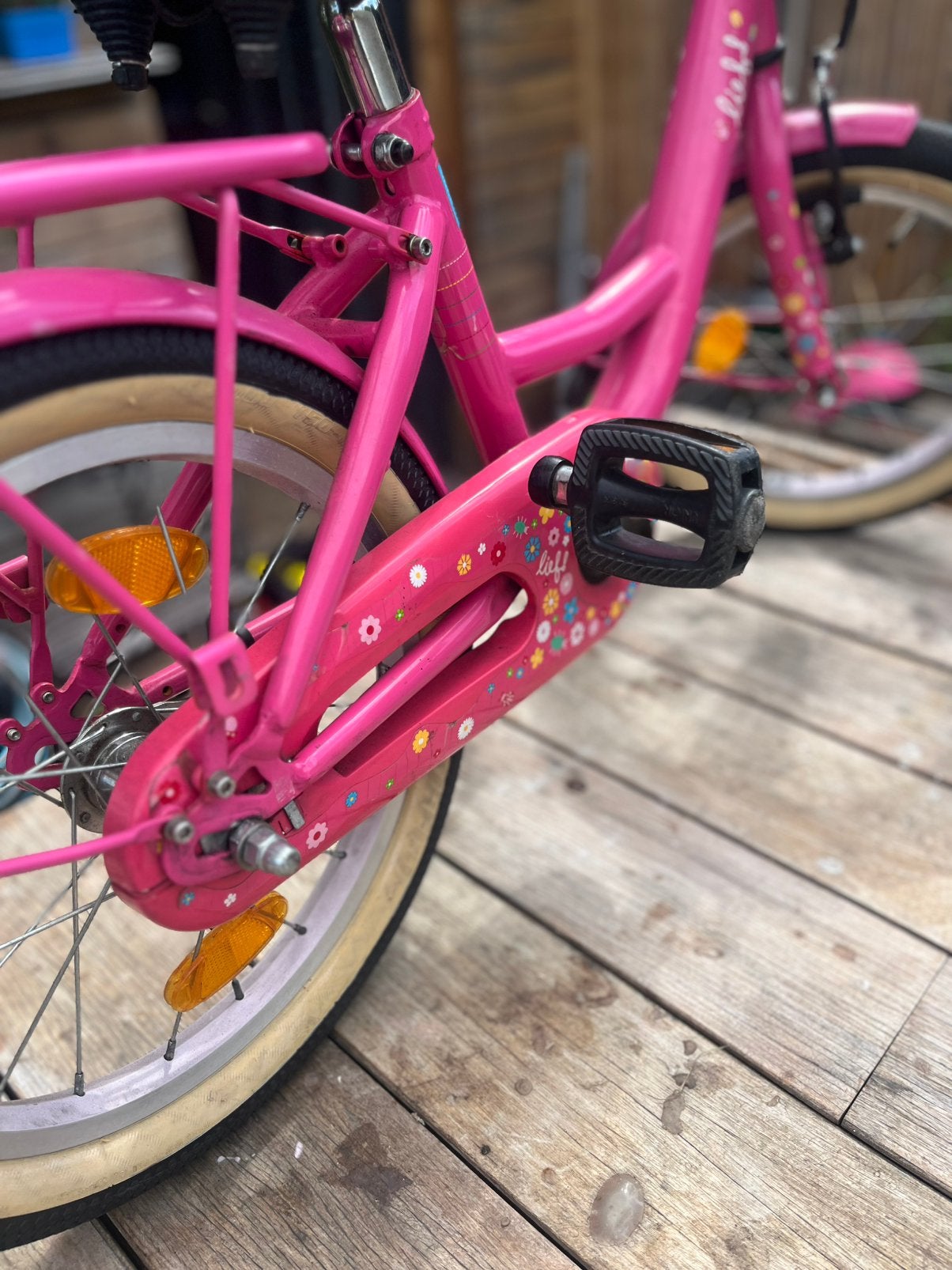 Mooie meisjesfiets 16 inch met nieuwe bandjes!!, Enlèvement, Comme neuf, Frein sur jante, 16 pouces