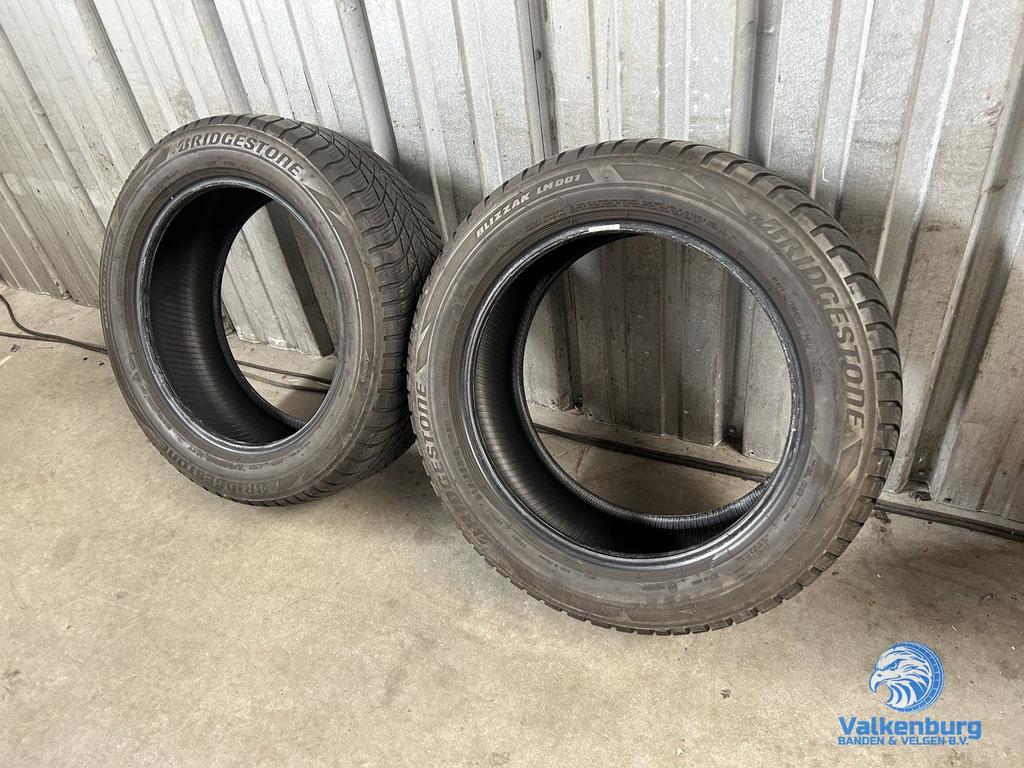 6mm! Winterbanden 225/55R18 Bridgestone Blizzak LM001, Auto-onderdelen, Banden en Velgen, 18 inch, Gebruikt, -, -