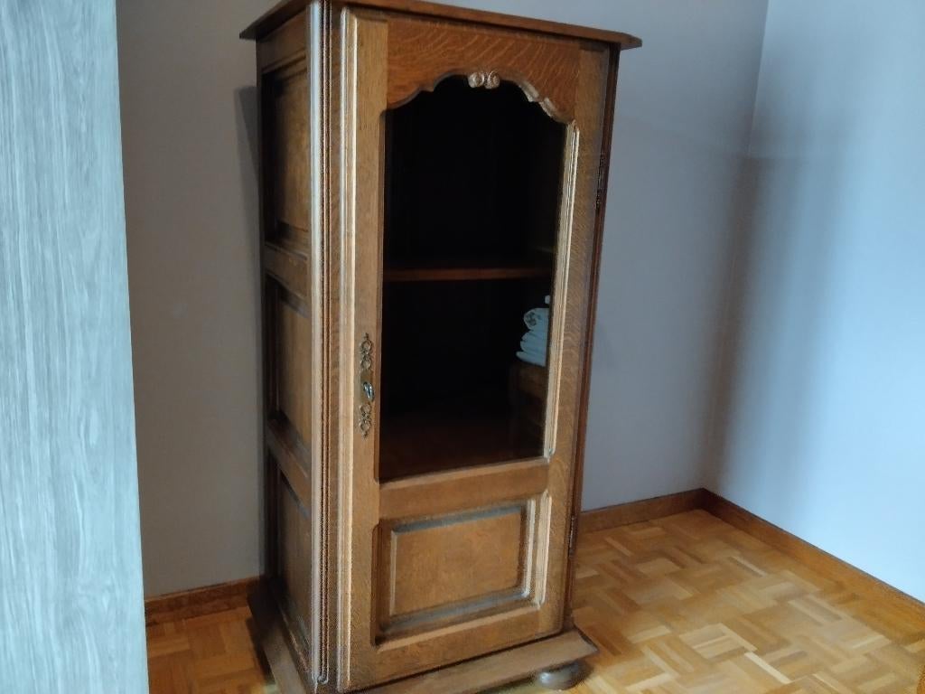 Vitrine kast, Huis en Inrichting, Ophalen, Met deur(en), Klassiek, Zo goed als nieuw