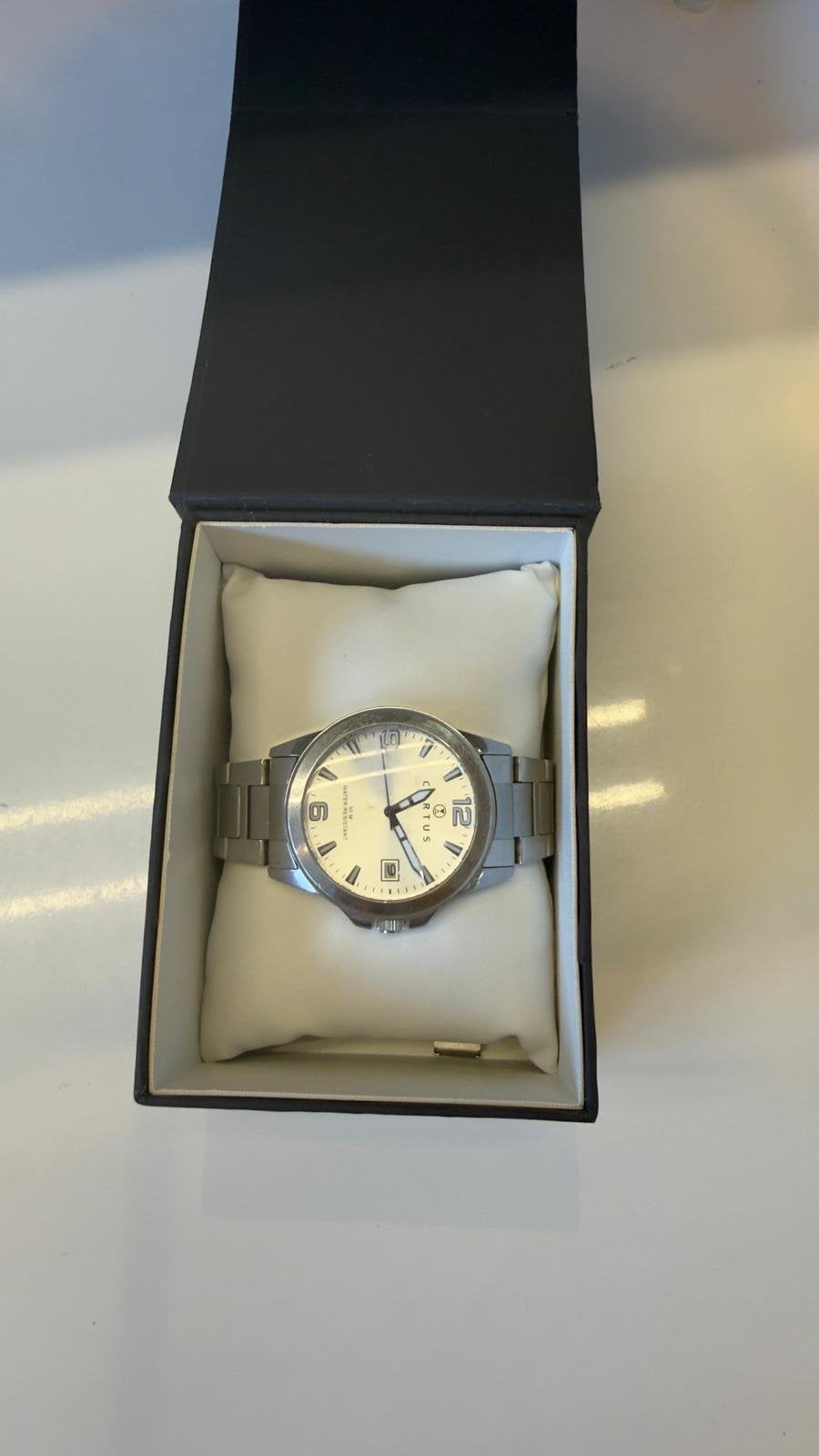 Stalen horloge voor heren, Ophalen of Verzenden, Zo goed als nieuw, Staal, Staal