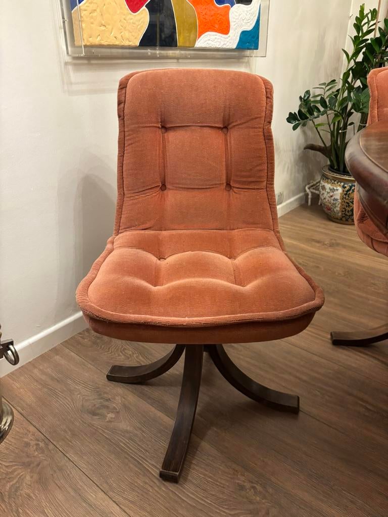 Belles chaises vintage (6), Maison & Meubles, Chaises, Autres couleurs, Vintage, Enlèvement, Tissus