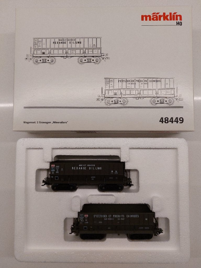 Marklin HO 48449 set de 2 wagons pour marchandises en vrac, Enlèvement ou Envoi, Neuf, Wagon, Märklin