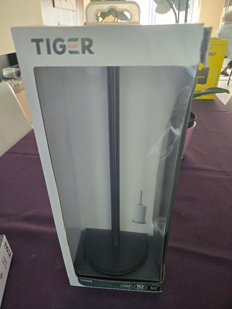 Tiger Tune porte-papier toilette de réserve inox/noir, Huis en Inrichting, Toilet-accessoire, Nieuw, Ophalen of Verzenden, Overige merken
