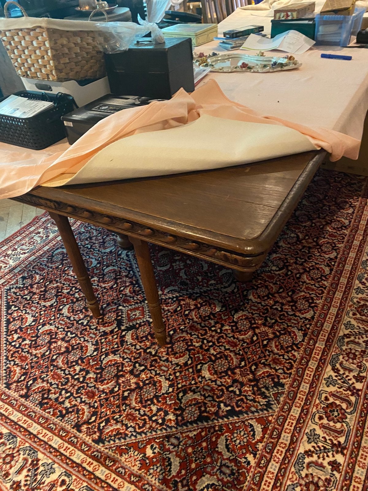 Antieke tafel, Ophalen