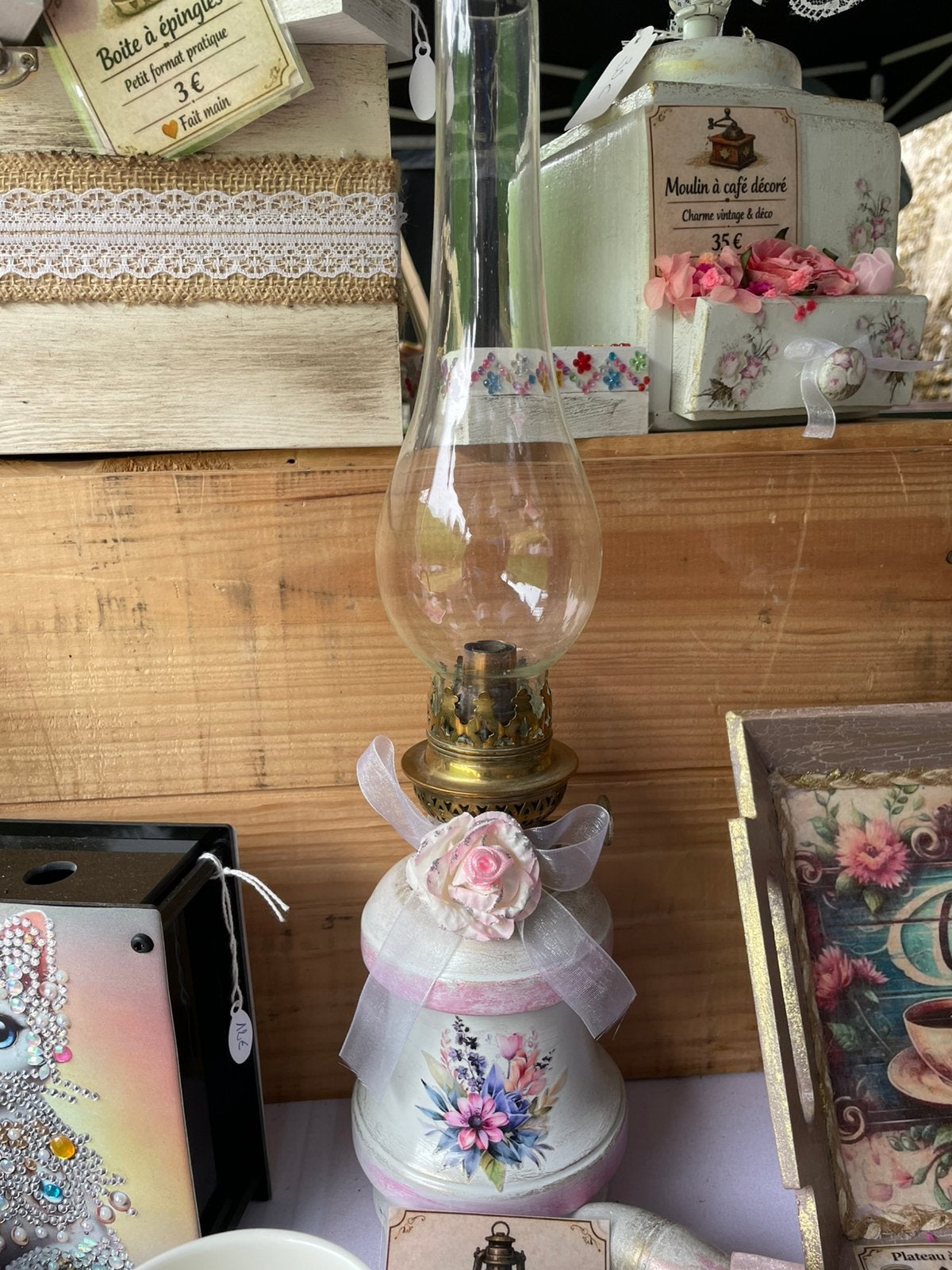 Oude Quinquet, Antiek en Kunst, Antiek | Verlichting, Ophalen of Verzenden