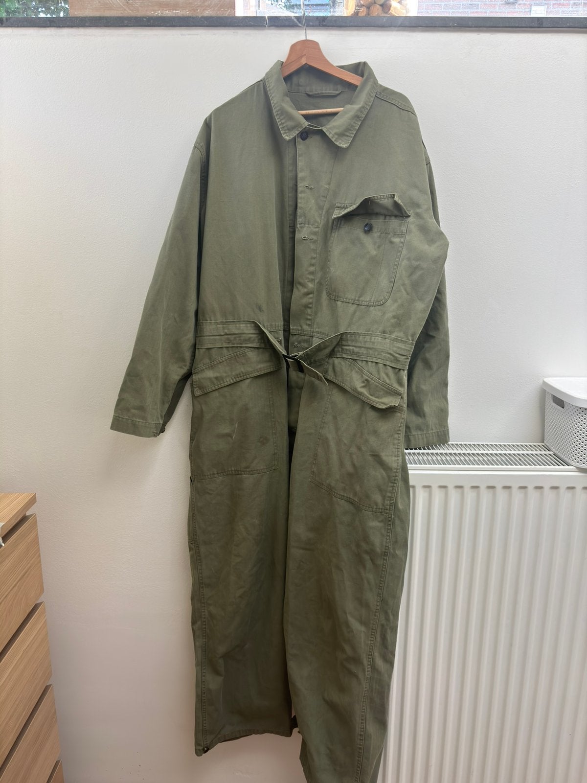 Hbt Amerikaanse jumpsuit uit de Tweede Wereldoorlog, Ophalen of Verzenden