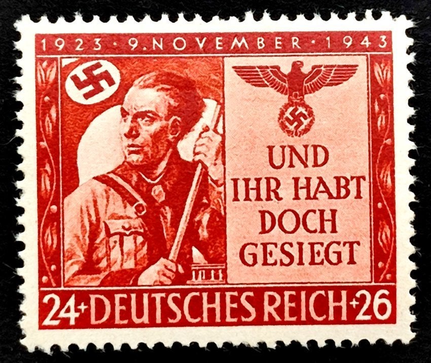 Dt.Reich:20ste verjaardag bierkellerputsch 1943 POSTFRIS, Postzegels en Munten, Postzegels | Europa | Duitsland, Ophalen of Verzenden