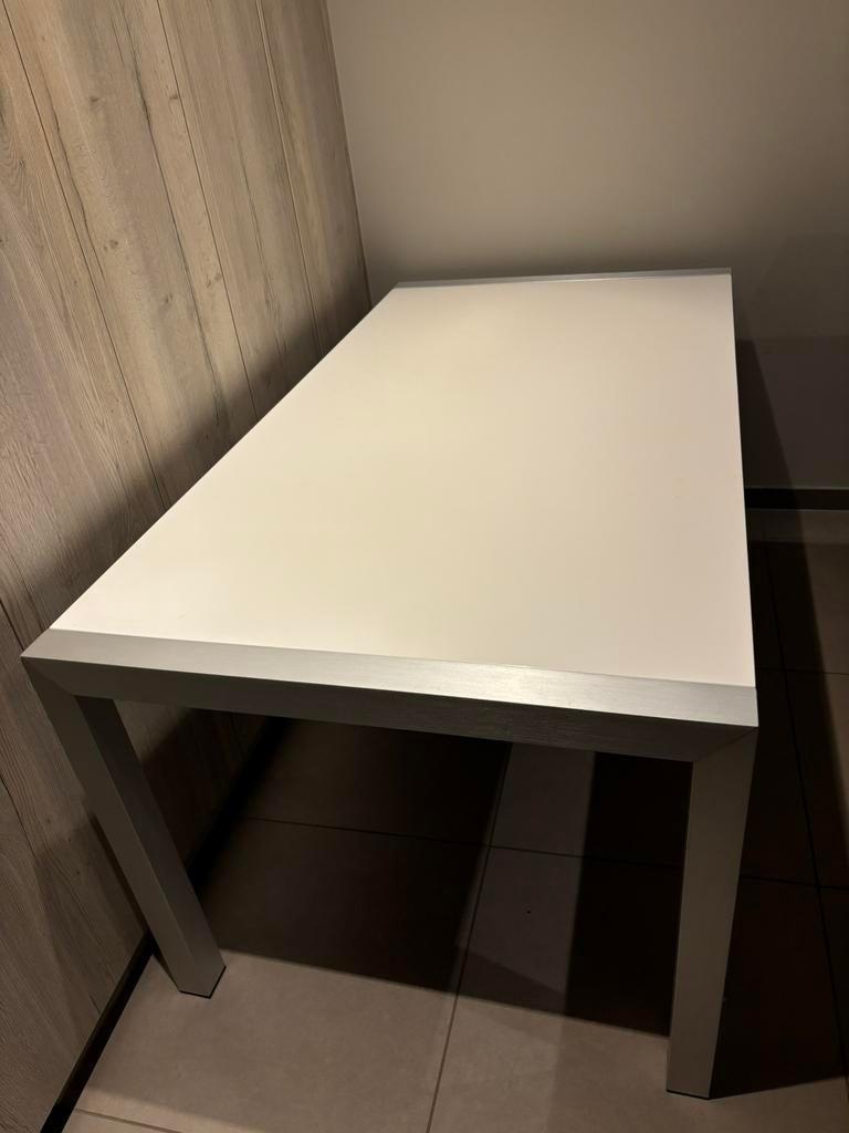 Uitschuifbare eettafel/bureau, Huis en Inrichting, Tafels | Eettafels, Gebruikt, 50 tot 100 cm, 200 cm of meer, Rechthoekig, Ophalen