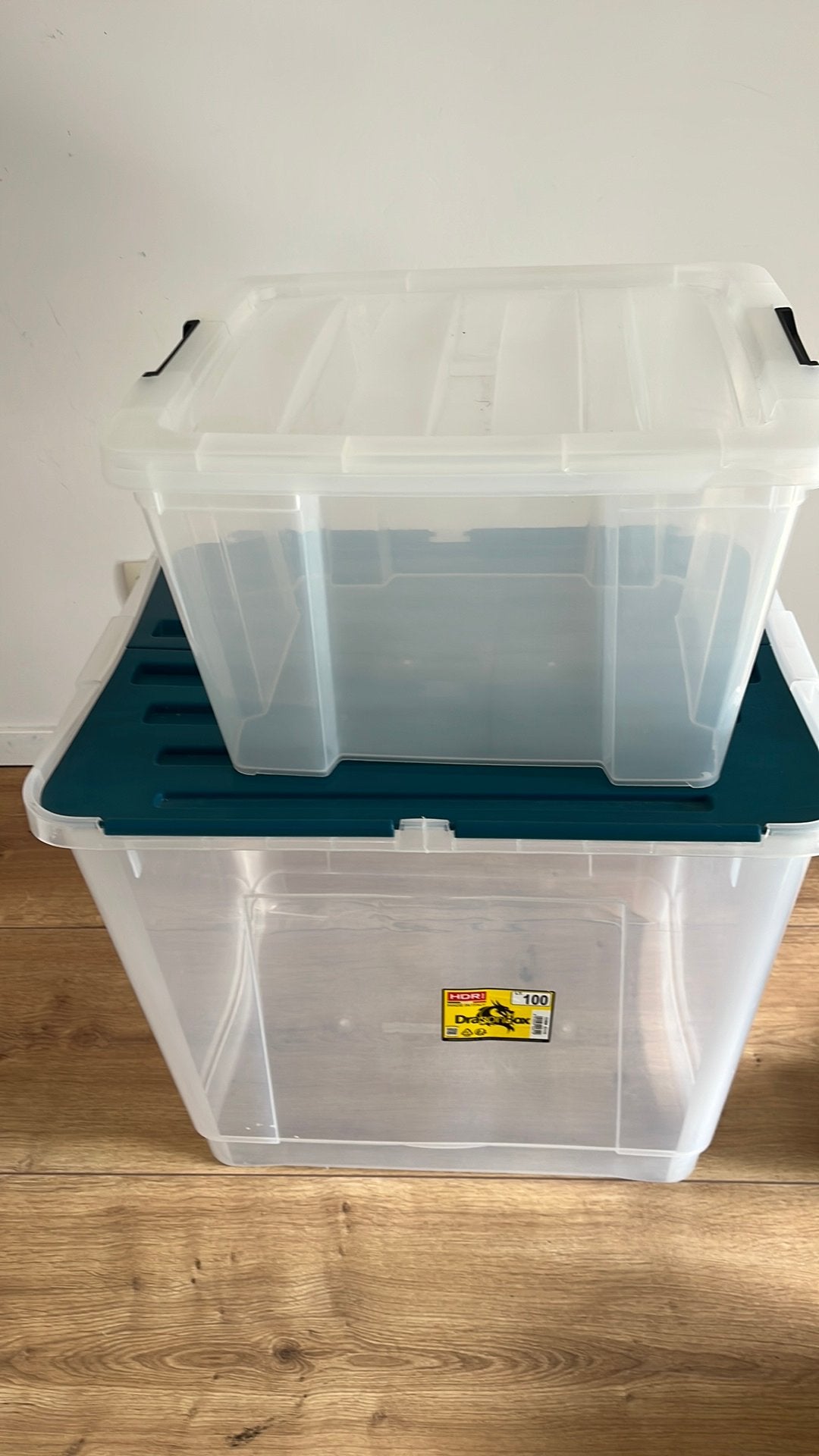 2 grote curverboxen, Doe-het-zelf en Bouw, Ophalen, Zo goed als nieuw
