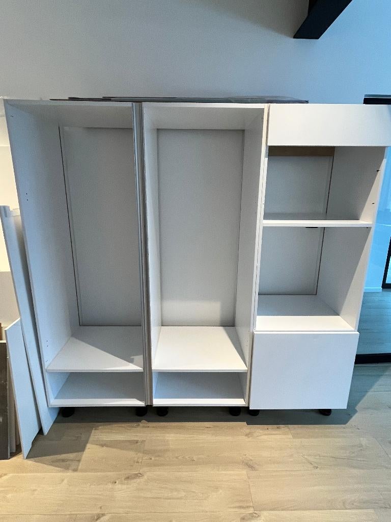 3x Keukenkast (60x170cm bxh) voor inbouwtoestellen, Huis en Inrichting, Keuken | Keukenelementen, Ophalen, Wit, 50 tot 100 cm