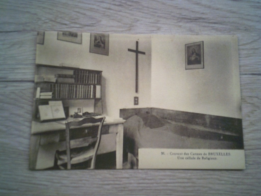 BRUXELLES - BRUSSEL: Couvent des Carmes - Une cellule, Verzamelen, Ophalen of Verzenden, Voor 1920, Ongelopen, Brussel (Gewest)