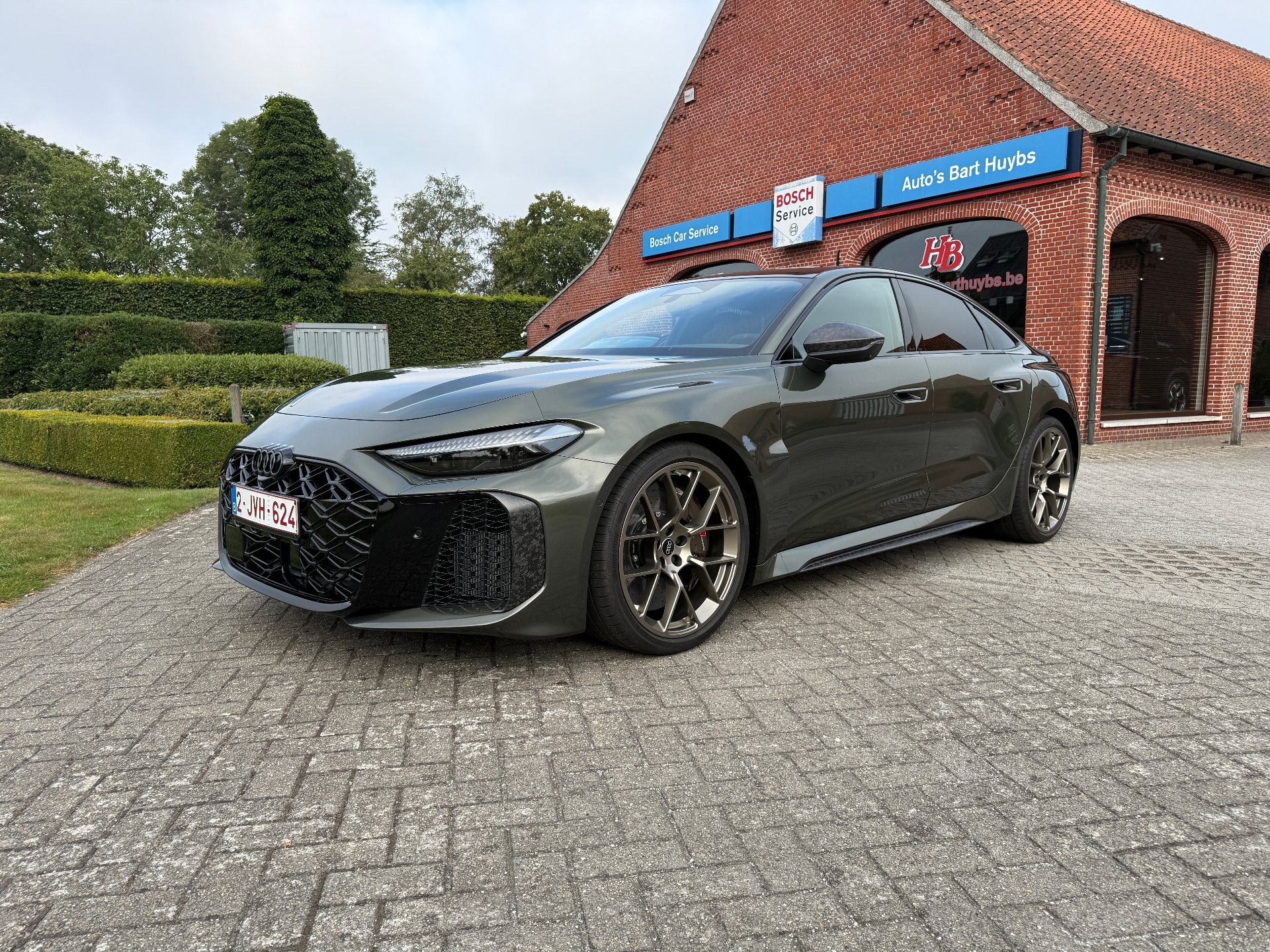 Audi RS5 BERLINE 2.9 TFSI PHEV QUATTRO - CARBON / CERAMIC /, Auto's, Automaat, Overige kleuren, Leder, Bedrijf