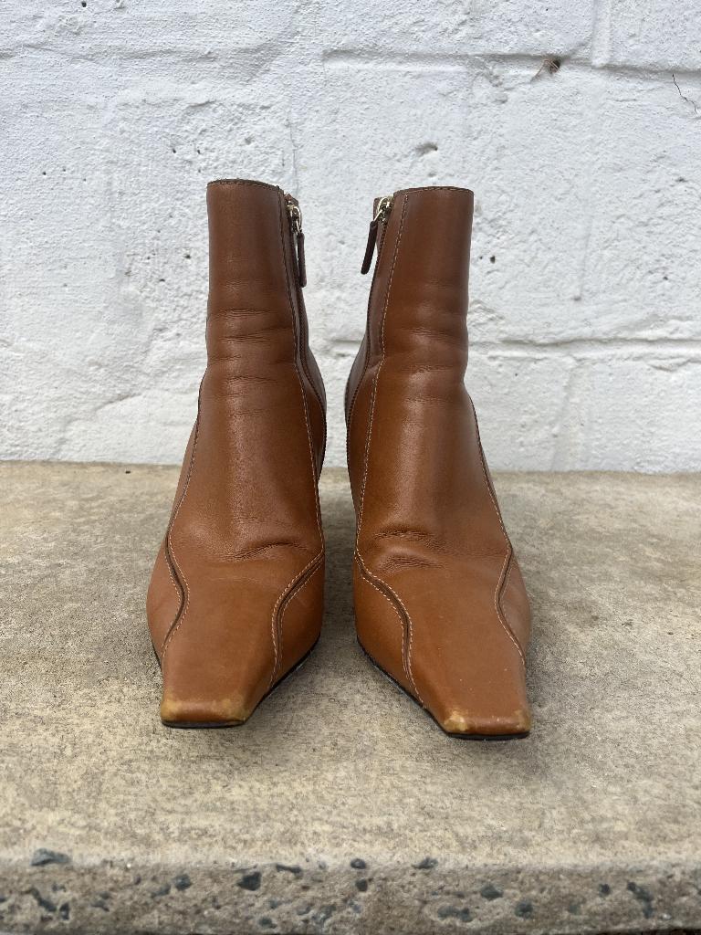 Gucci enkellaarsjes – maat 38C – bruin leer – Made in Italy, Kleding | Dames, Schoenen, Ophalen, Bruin, Lage of Enkellaarzen, Gucci