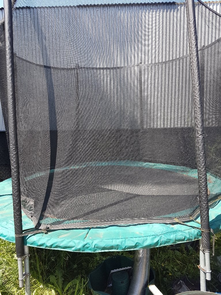berg trampoline, Enlèvement, Utilisé
