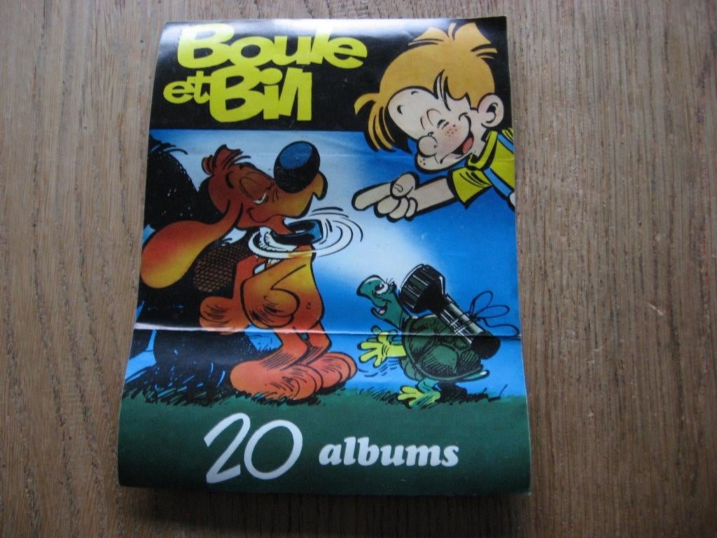 Boule et Bill Stripfiguren 20 albums Sticker 10,5 x 14 cm, Verzamelen, Ophalen of Verzenden, Overige figuren, Nieuw, Plaatje, Poster of Sticker