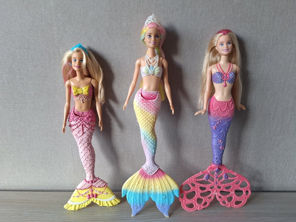 ☼ Set zeemeerminnen barbie, Kinderen en Baby's, Ophalen of Verzenden, Gebruikt, Barbie