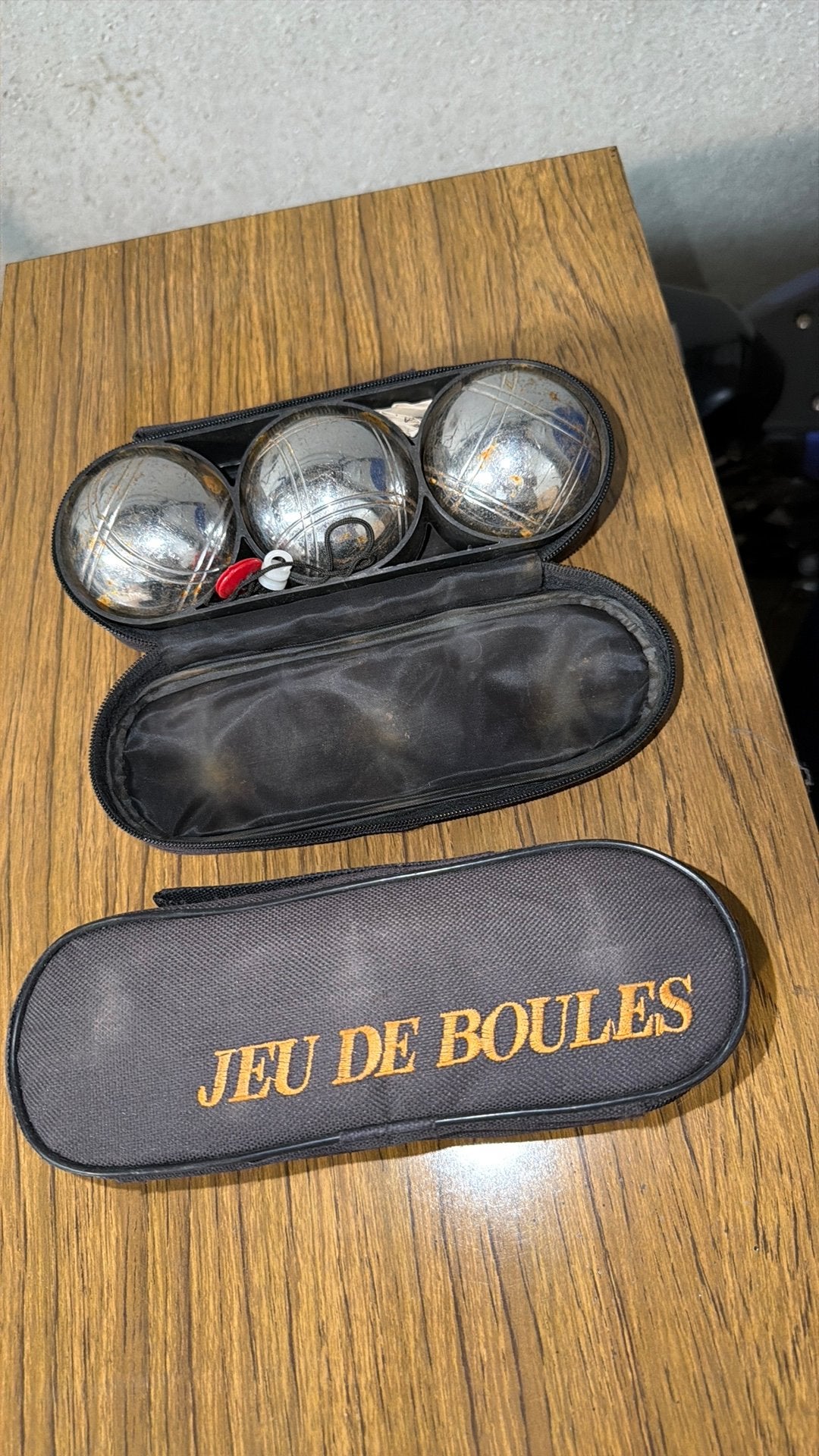 Petanque Jeu de Boules twee pakken, Enlèvement, Comme neuf