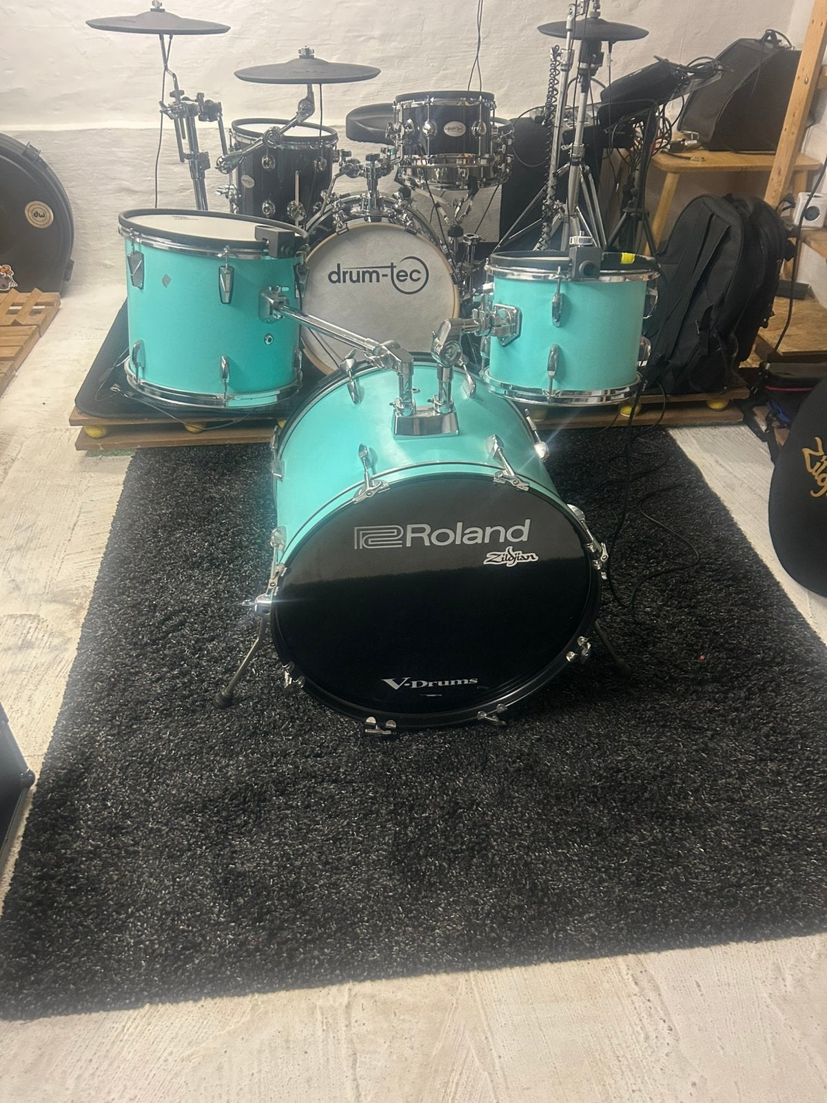 Drumstel hybride Roland, Musique & Instruments, Enlèvement, Comme neuf, Roland