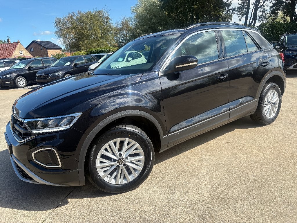 GPS Vw T-Roc 1.0 TSI Life + Caméra + Garantie, Autos, Volkswagen, Achat, Entreprise, Boîte manuelle, Noir