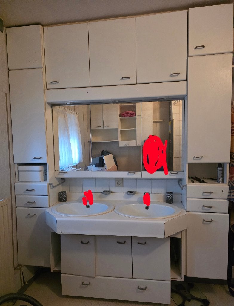 gratis badkamer kasten, Huis en Inrichting, Ophalen, Gebruikt