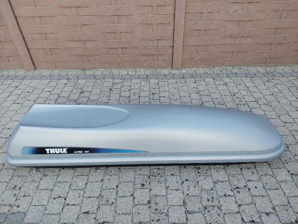 Ski Box Thule  Alpine 500 Zilver, Enlèvement, Utilisé