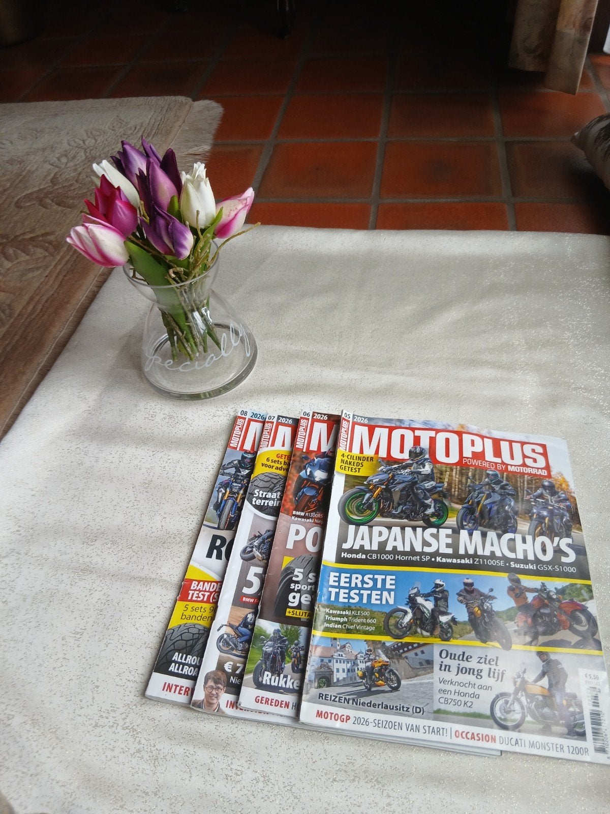 Pakket 4x MotoPlus magazine (2026) – Nummers 05 t/m 08Beschr, Enlèvement ou Envoi