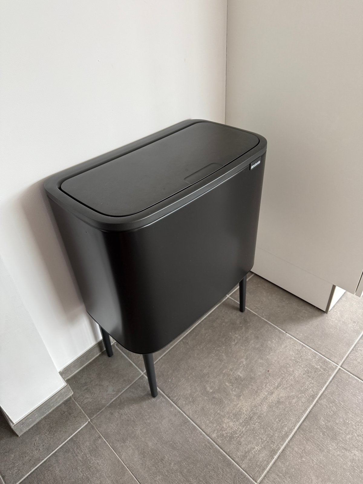 Brabantia Bo Touch Bin 11+23L - Mat Zwart, 50 – 75, 20 à 30 litres, Comme neuf, Enlèvement