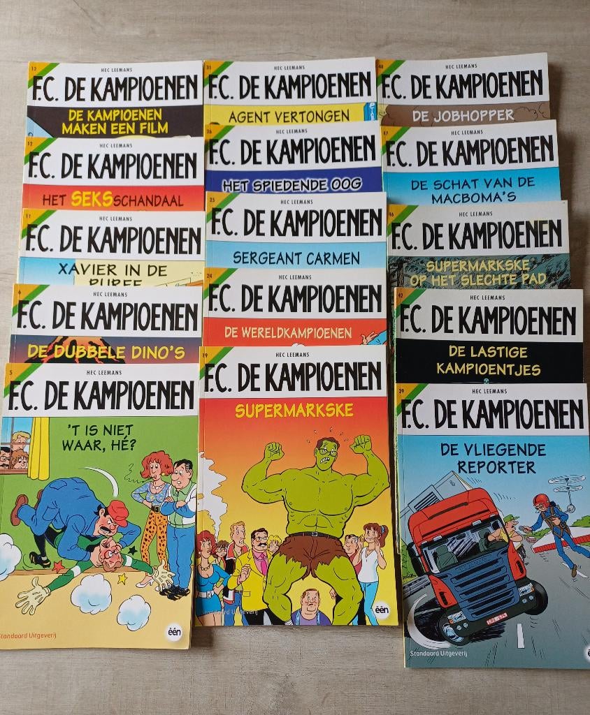 F.c. de kampioenen strips, Meerdere comics, Ophalen, Gelezen