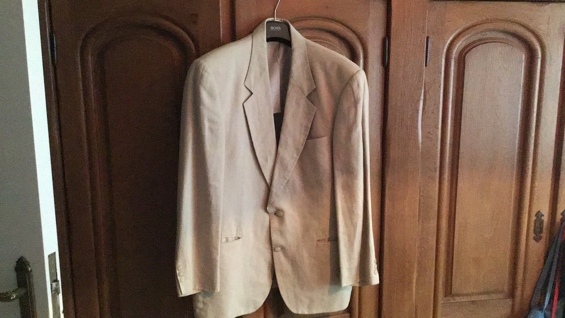 Vest Hugo Boss  Linnen100%, Ophalen, Zo goed als nieuw, Maat 52/54 (L), Beige