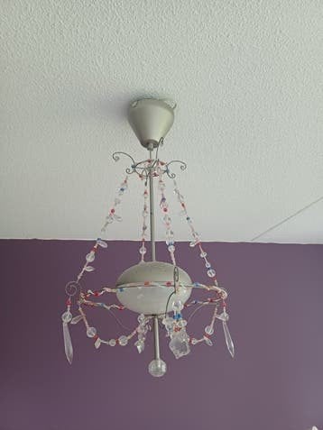 Ikea lamp met kralen, Maison & Meubles, Enlèvement