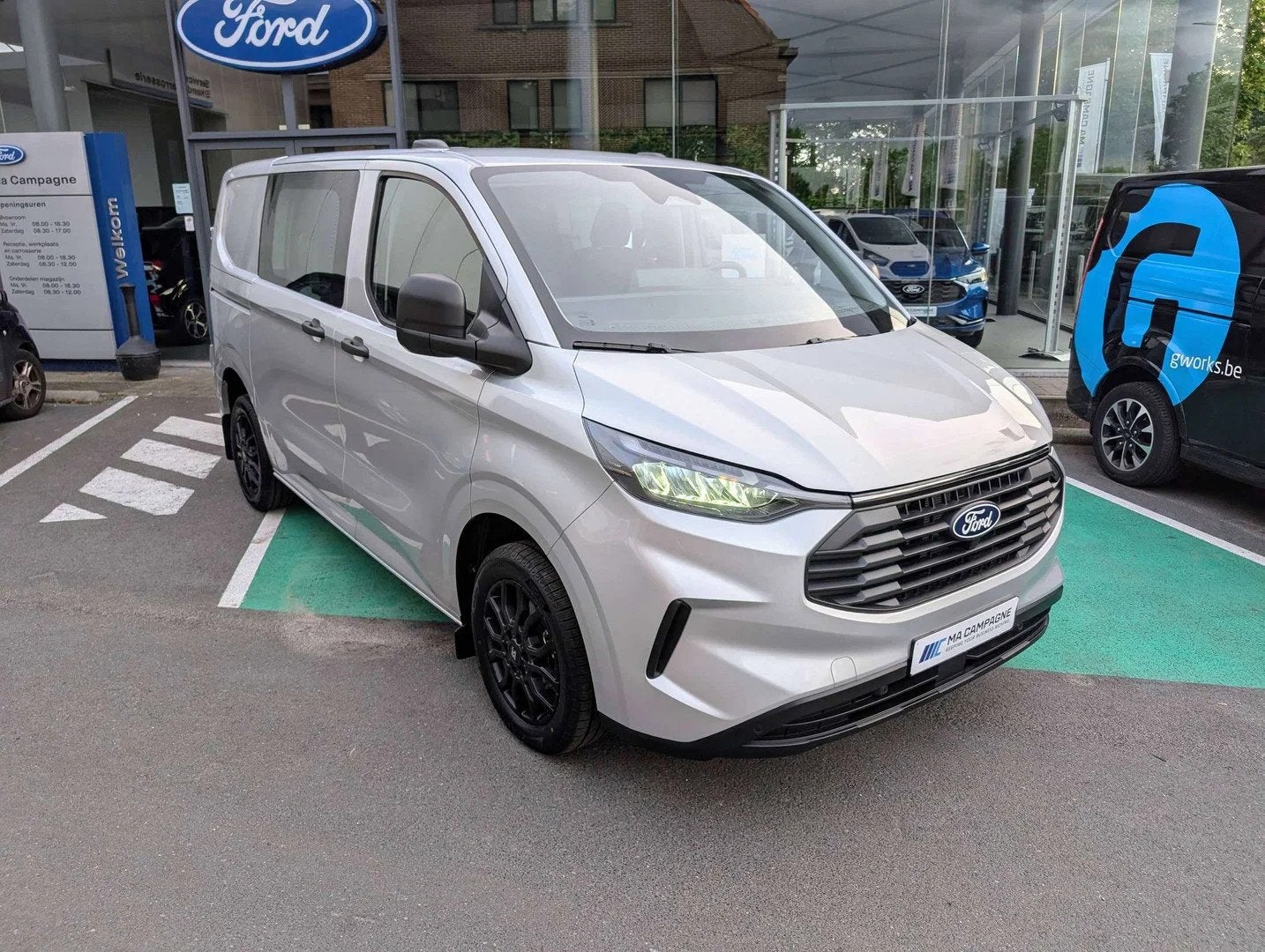 Ford Transit Custom DC 5pl Trend 320S L1 2.0TDCi 136pk, Auto's, 100 kW, 4 deurs, Stof, Gebruikt