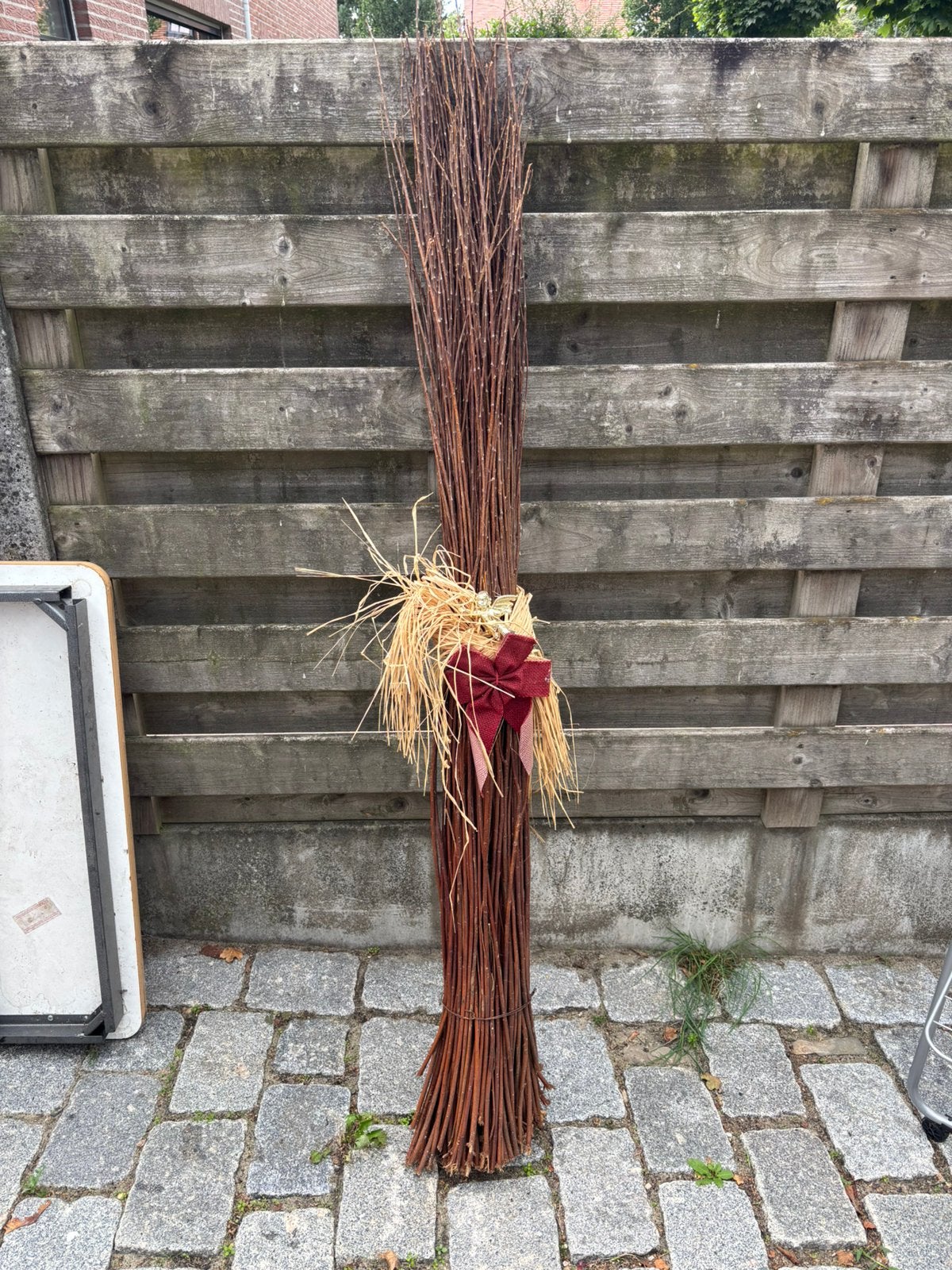 Grote decoratieve takkenbezem - landelijke stijl, Huis en Inrichting, Ophalen, Gebruikt