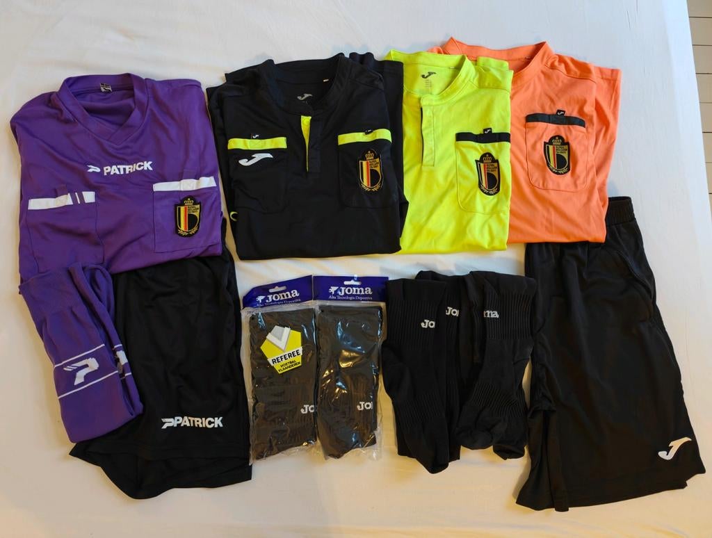 Vêtements d'arbitre Patrick et Jona RBFA taille L, Football, Enlèvement ou Envoi, Autres couleurs, Taille 52/54 (L)