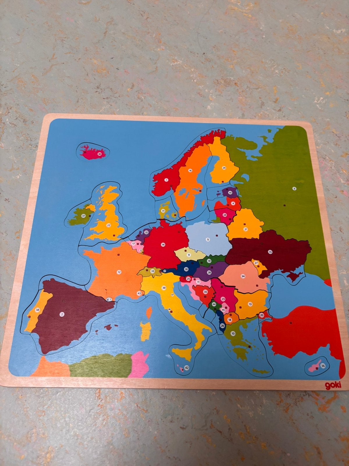 Houten Puzzel Europa, Enlèvement, Comme neuf