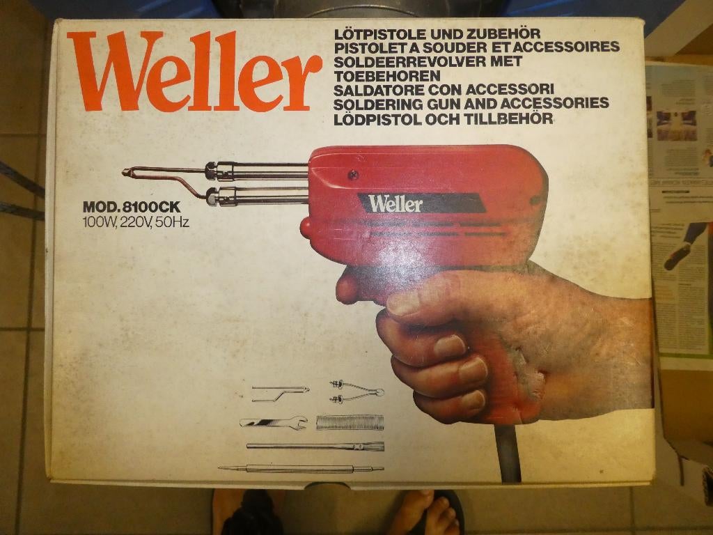soldeerrevolver Weller, Doe-het-zelf en Bouw, Ophalen, Nieuw