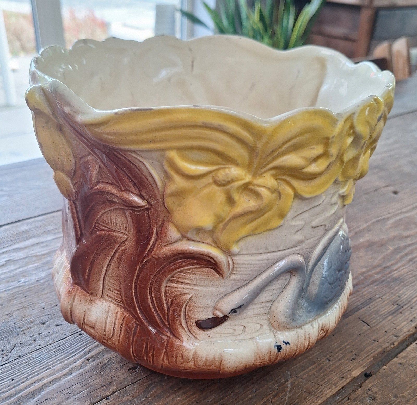 art nouveau bloempot, Ophalen of Verzenden