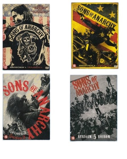 Lot Coffrets DVD Sons of Anarchy : Saisons 1, 2, 3 et 5, Enlèvement ou Envoi, Utilisé