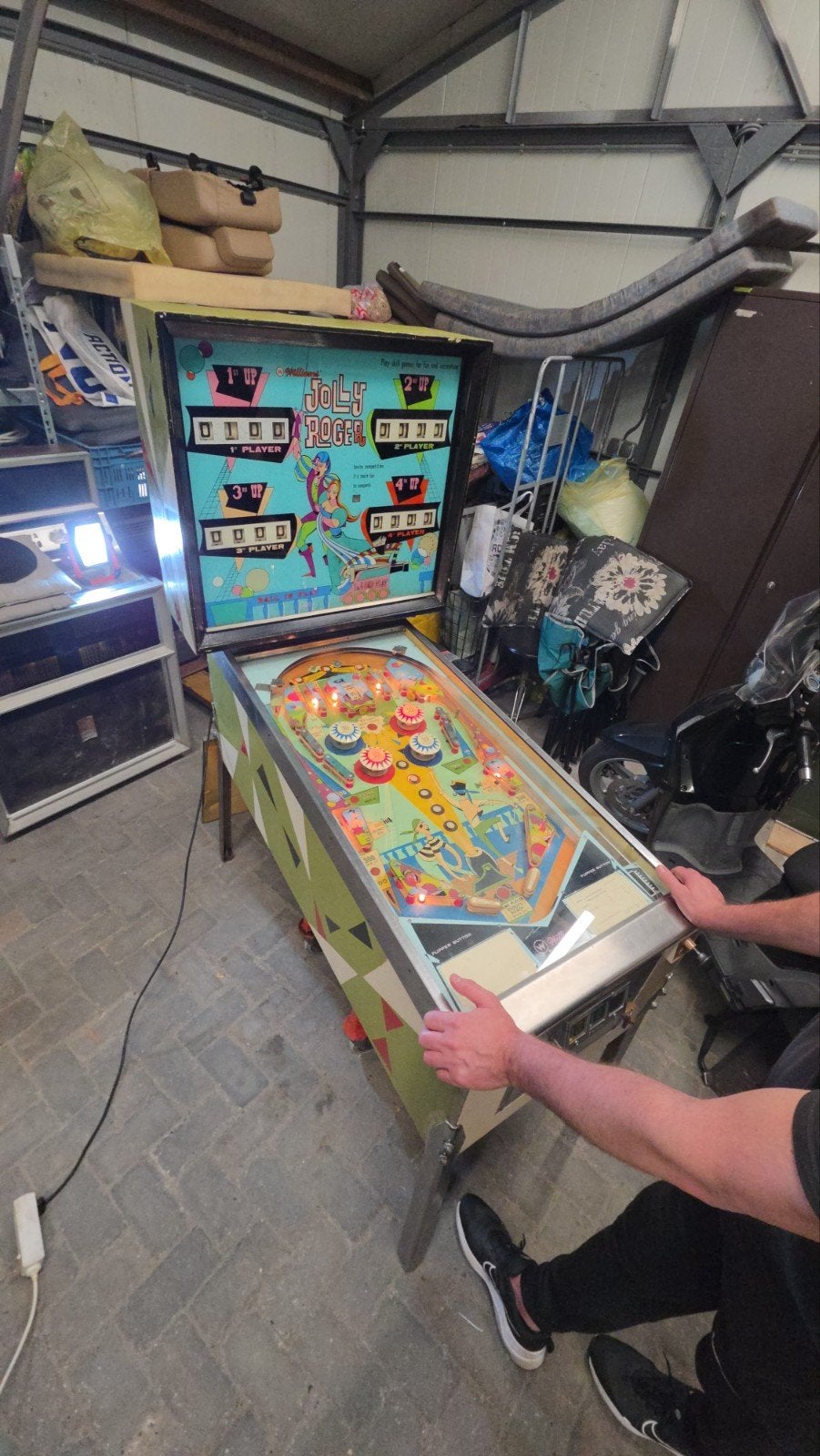 Williams jolly roger heeft onderhoud nodig flipperkast € 750, Enlèvement, Flipper (jeu), Williams