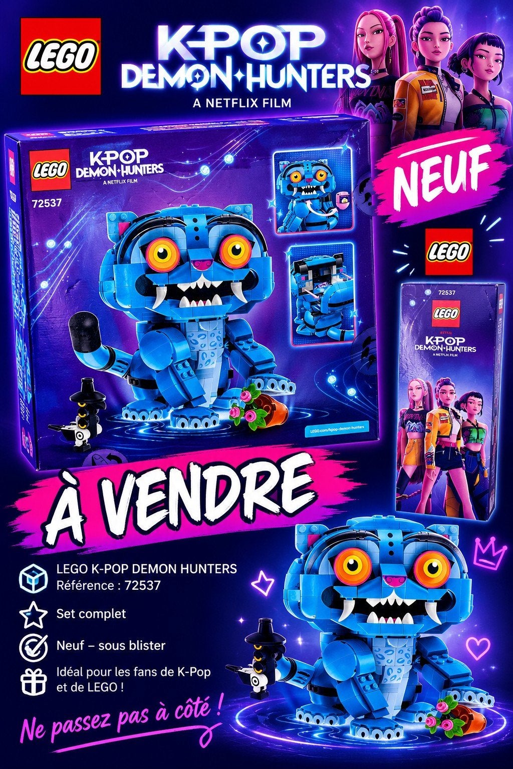 lego kpop demon hunters, Enlèvement ou Envoi