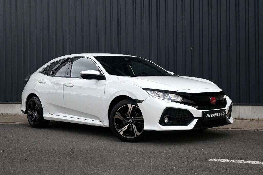 Honda Civic 1.0 CVT Automaat, ACC, Lineassist, Trekh, camera, Auto's, Stof, 4 cilinders, Wit, 5 deurs