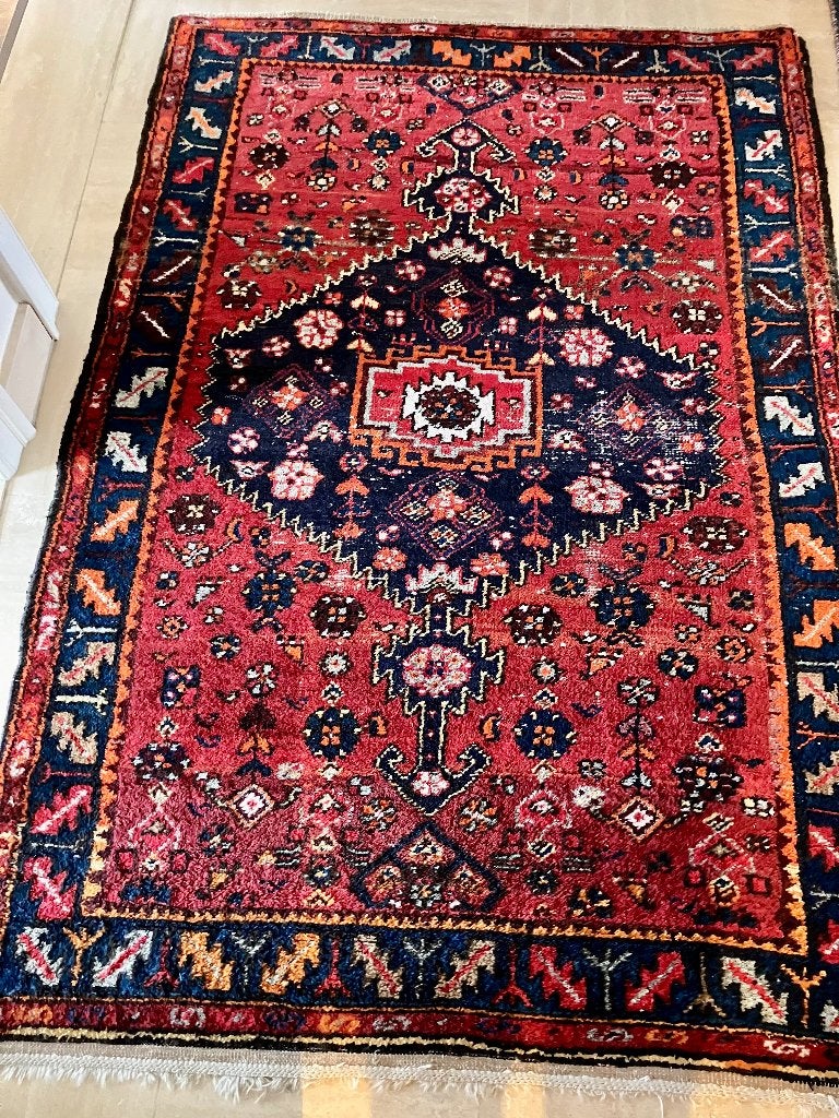 Handgeknoopt Perzisch vloerkleed (185 x 130 cm), Maison & Meubles, 150 à 200 cm, 100 à 150 cm, Enlèvement, Utilisé
