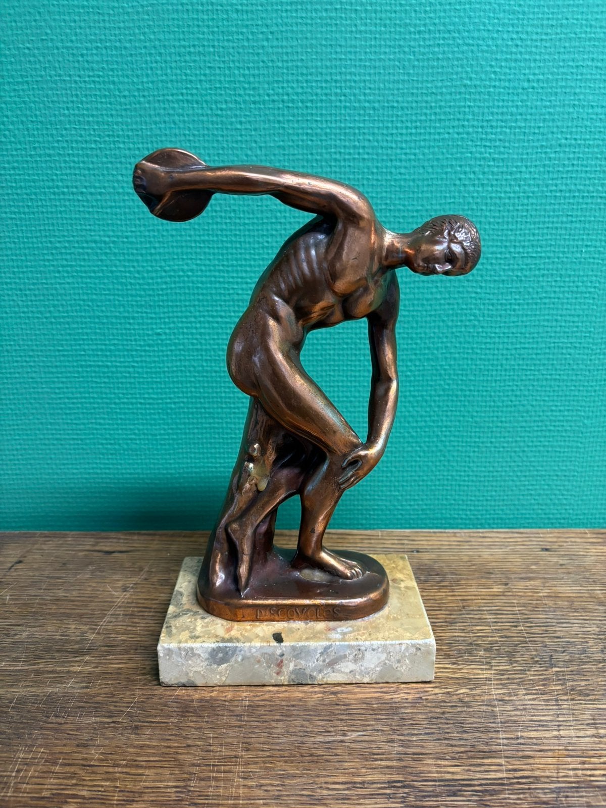 Koperen discuswerper, Antiek en Kunst, Ophalen of Verzenden